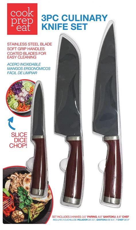 Cook Prep Eat Red Culinary Knife Set - Shop Knives at H-E-B