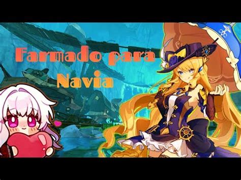 Fazer o pre-farm da Navia/ Genshin Impact 4.2 - YouTube