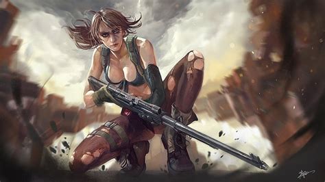 HD wallpaper: Metal Gear Solid, Metal Gear Solid V: The Phantom Pain, Quiet (Metal Gear Solid ...