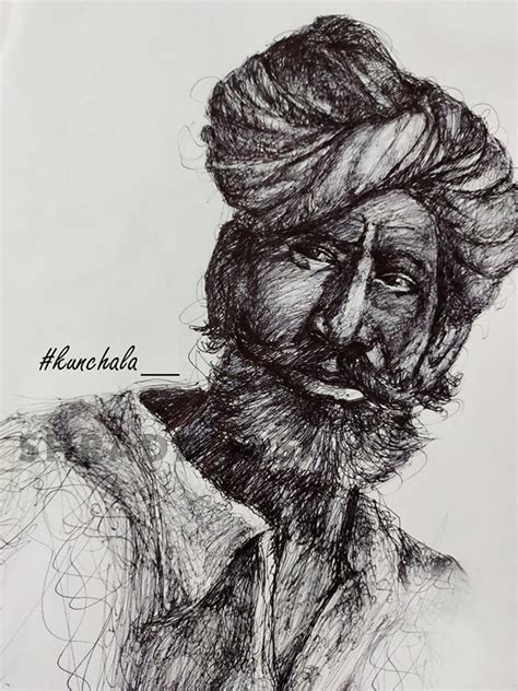 Black Ballpoint Pen Portraits on Behance