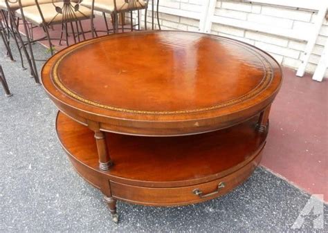 Furniture For Sale - Sarasota, FL | Round coffee table, Mahogany leather, Coffee table