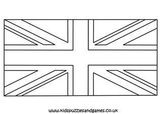 British Flag Coloring Page