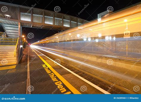 Train station at night stock image. Image of night, ireland - 26289461