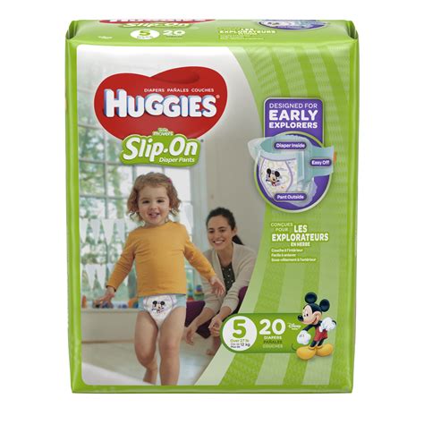 HUGGIES Little Movers Slip On Diaper Pants, Size 5 - Walmart.com