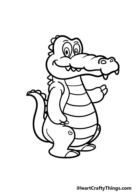 15+ Easy To Draw Alligator - ZaakSukaina