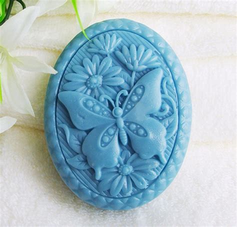 butterfly Flowers Mould S439 Craft Art Silicone 3D Soap Mold Craft Molds DIY Handmade Candle ...