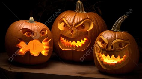 Scary Face Pumpkin Carving Patterns