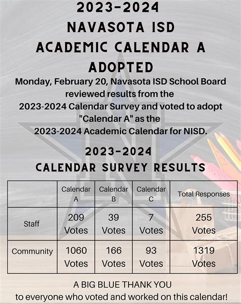 NISD Board approves 2023-2024 calendar | Navasota Examiner