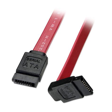 0.2m SATA Cable - Short Right-Angled (90°) Connector - from LINDY UK