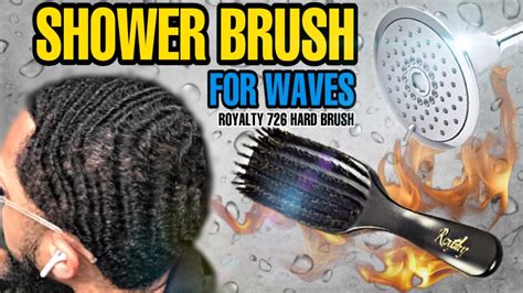 BEST SHOWER BRUSH FOR 360 WAVES: Royalty 726 the DROGON Hard Brush Review by Brush King - YouTube