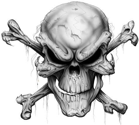 Skull and crossbones Tattoo Human skull symbolism - Transparent Skull And Crossbones Background ...