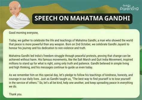 Gandhi Jayanti Speech in English For Students (Short & Long Speeches)