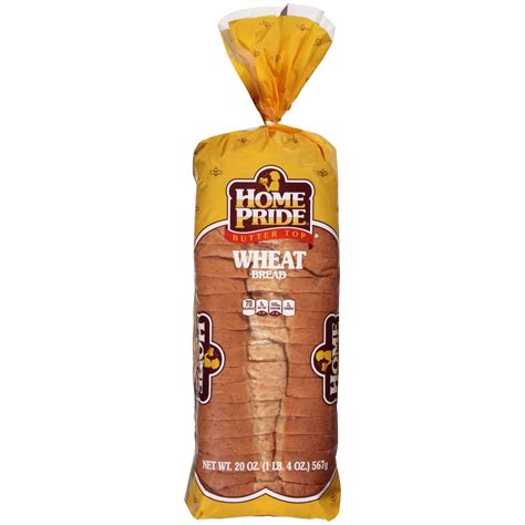 Home Pride Butter Top Wheat Bread, Enriched Bread Loaf, 20 oz - Walmart.com