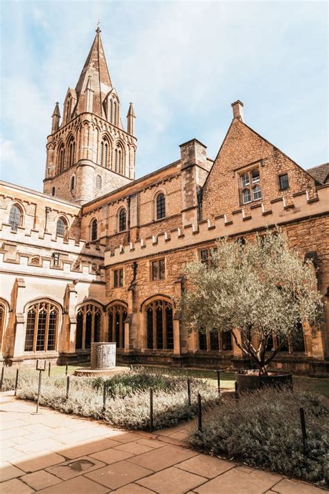 Beautiful Architecture Christ Church Cathedral in Oxford, UK Stock ...