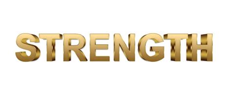 Strength word png, word Strength png, Strength text png, Strength gold ...