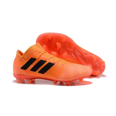 World Cup adidas Nemeziz 18.1 Messi FG Soccer Cleats - Orange Black