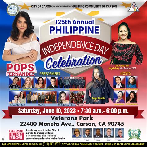 Philippine Independence Day Celebration 2023 - Carson, CA — Positively Filipino | Online ...