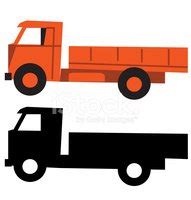 Truck Cartoon Silhouette Sketch Stock Clipart | Royalty-Free | FreeImages