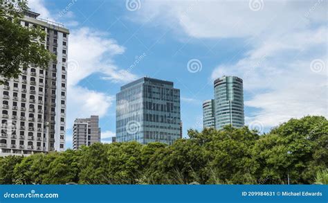 Alabang, Muntinlupa, Philippines - Alabang Skyline Filinvest City As Seen from Filinvest Avenue ...