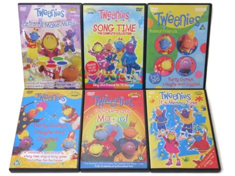 TWEENIES DVD BUNDLE Song Time Messy Time Cbeebies Educational Kids 6 DVD Set £24.99 - PicClick UK