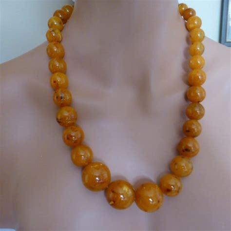 Very Large Amber bead Necklace - Catawiki