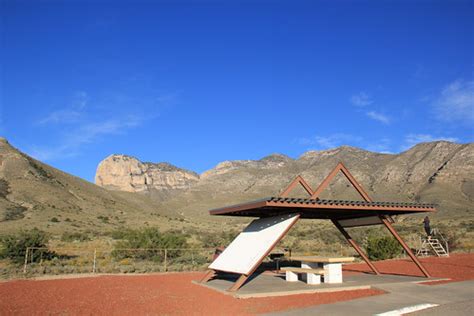 Picnic table rest area | outside boundary of Guadalupe Mount… | Flickr