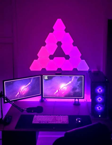 Nanoleaf Light Panels | Rhythm Edition | Nanoleaf lights, Gaming room ...