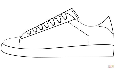 Dibujo de Zapato de tenis para colorear | Dibujos para colorear ...