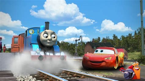 Thomas meets Lightning McQueen and Turbo! by Gvbailey24 on DeviantArt