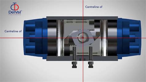 DelVal Series 21 - Pneumatic Rack & Pinion Actuator - YouTube