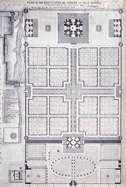 Taj Mahal Garden Layout