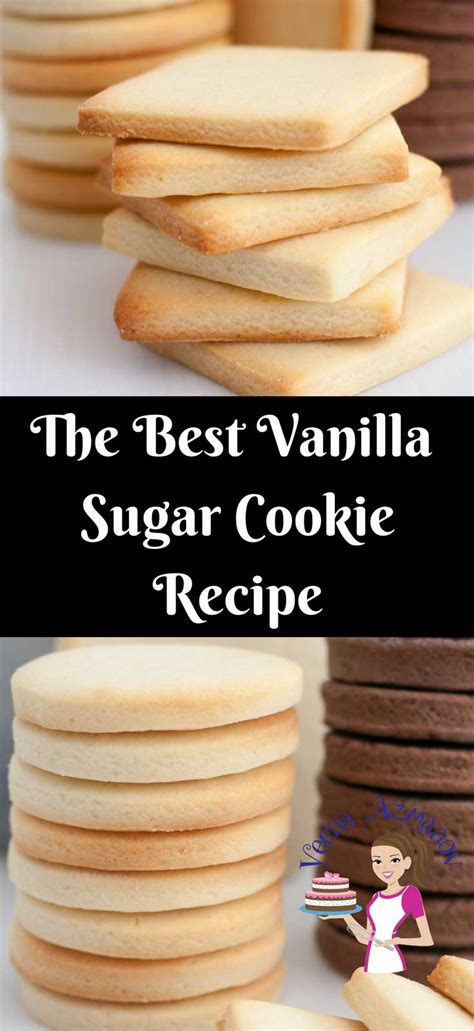 The Best Vanilla Sugar Cookies Recipe - Veena Azmanov