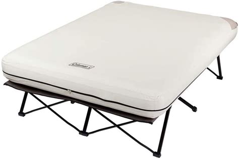 Coleman Camping Cot, Air Mattress, and Pump Combo | Folding Camp Cot and Air Bed with Side ...