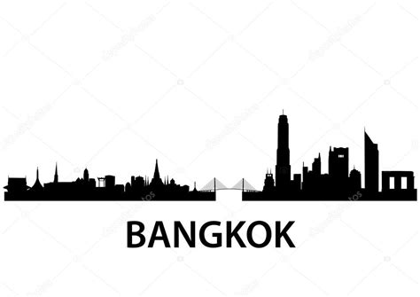 Bangkok Skyline — Stock Vector © unkreatives #5272804