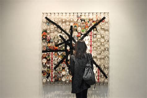 Jacob Hashimoto SkyFarm Fortress at the Mary Boone Gallery