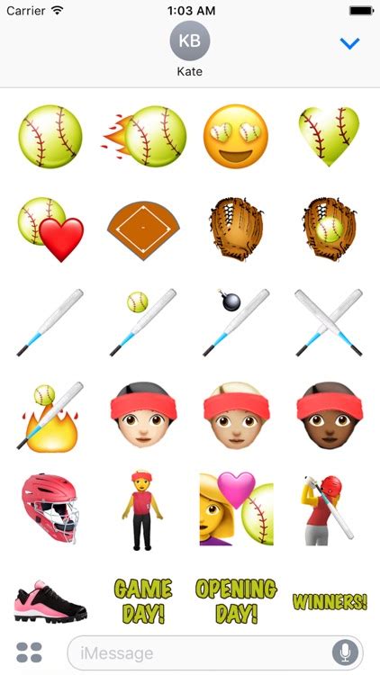 Softball Emoji by Hunter Kirby