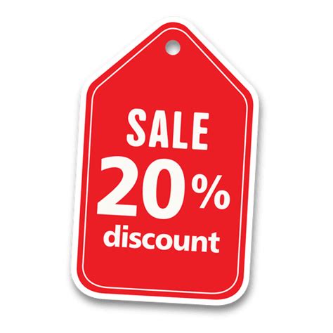 20 Percent Discount Sale Tag PNG & SVG Design For T-Shirts