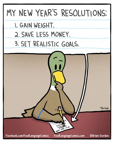 New Year's Resolutions - Fowl Language Comics