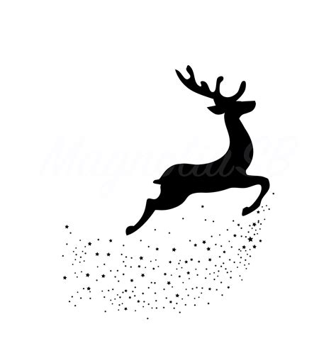 Reindeer Vector Silhouette