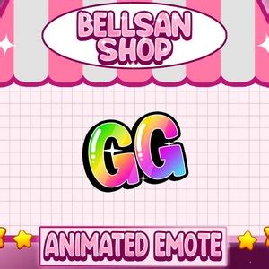 ANIMATED EMOTE GG - Etsy