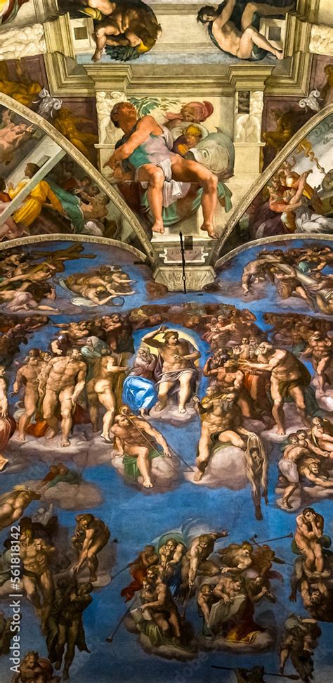 interiors and details of the Sistine Chapel, Vatican city Stock Photo ...