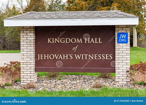 Kingdom Hall of Jehovah`s Witnesses Sign and Logo Editorial Stock Photo ...