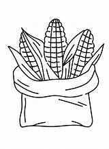 Corn Coloring Pages Printable For Free Download sketch template
