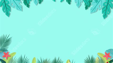 Summer Simple Flowers Floral Green Nature Powerpoint Background For Free Download - Slidesdocs