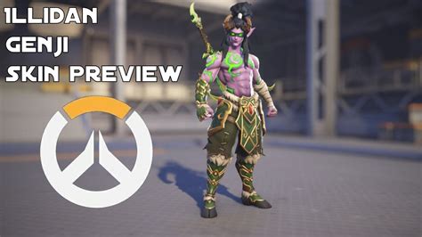 Illidan Genji - Overwatch Skin Preview - YouTube