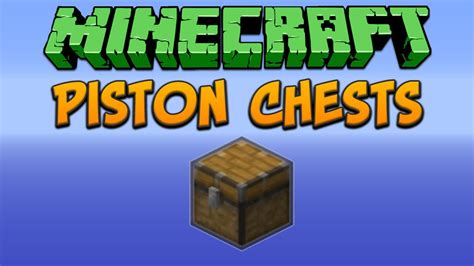 Minecraft: Piston Chests Tutorial - YouTube