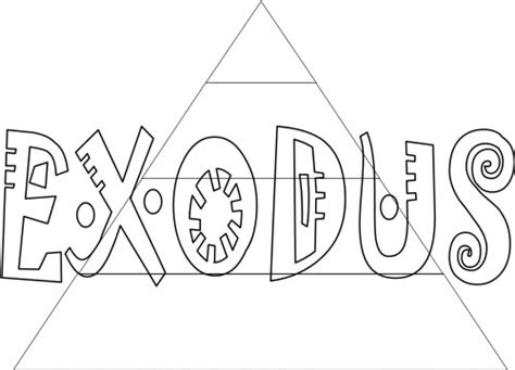 Bible Coloring Pages-Exodus Books of the Bible