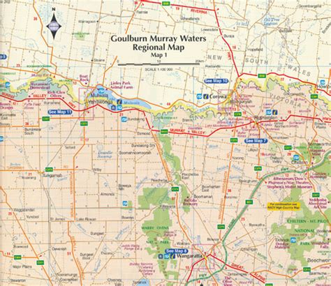 Goulburn Murray Waters Map RACV - Maps, Books & Travel Guides