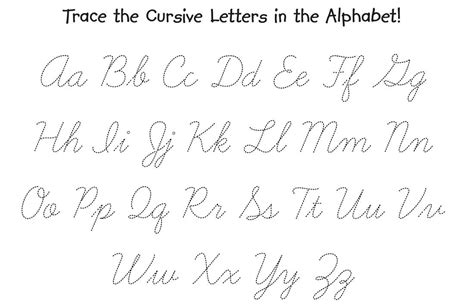 Cursive Alphabet Tracing Worksheets Az Pdf Printable — db-excel.com