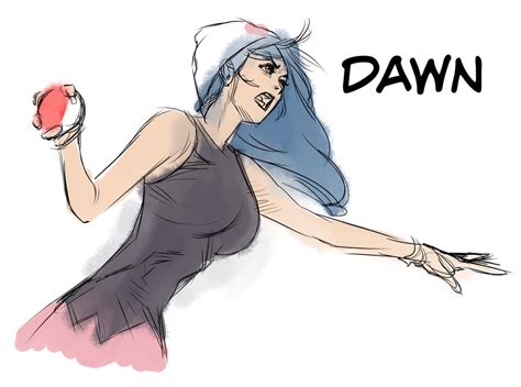 Dawn - Pokemon - Digital Sketch by AnthonyGonzalesClark on DeviantArt